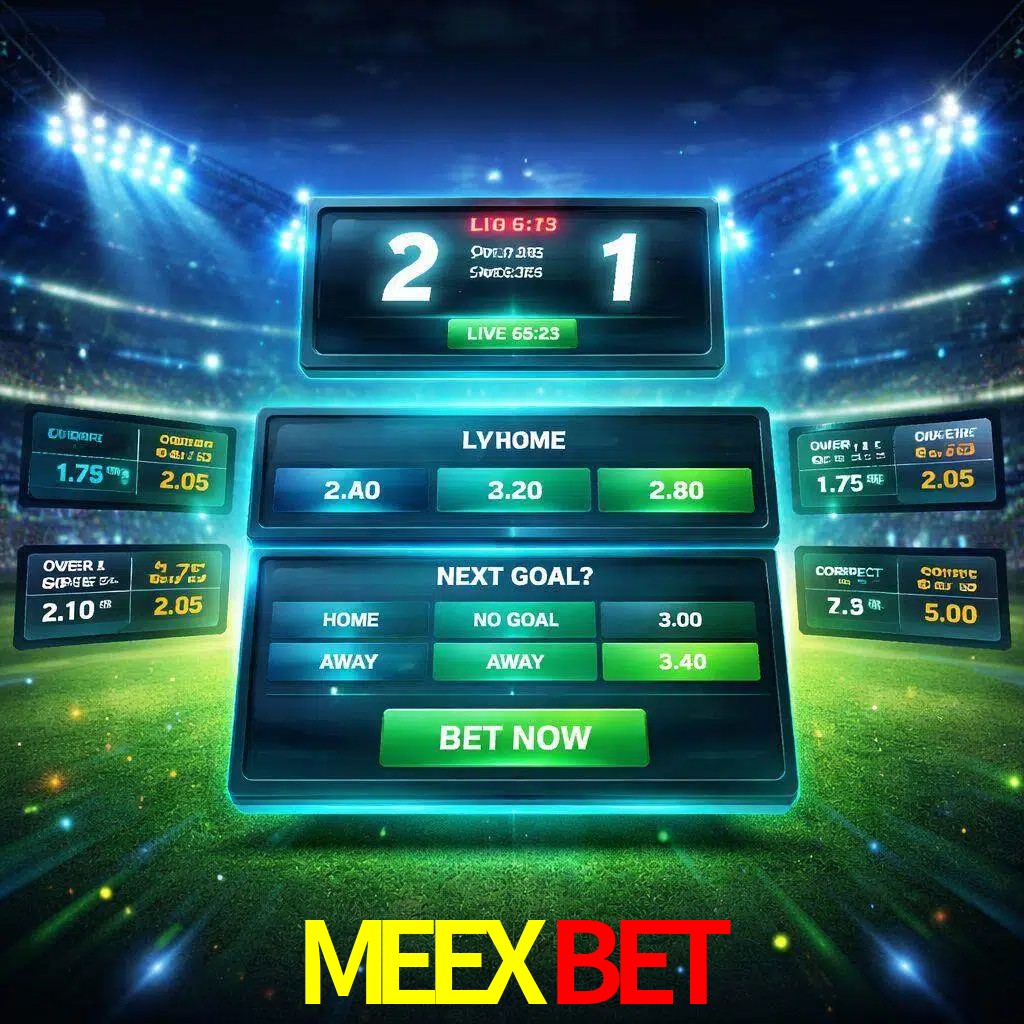 Vista de apuestas en vivo MEEXBET durante un partido en curso