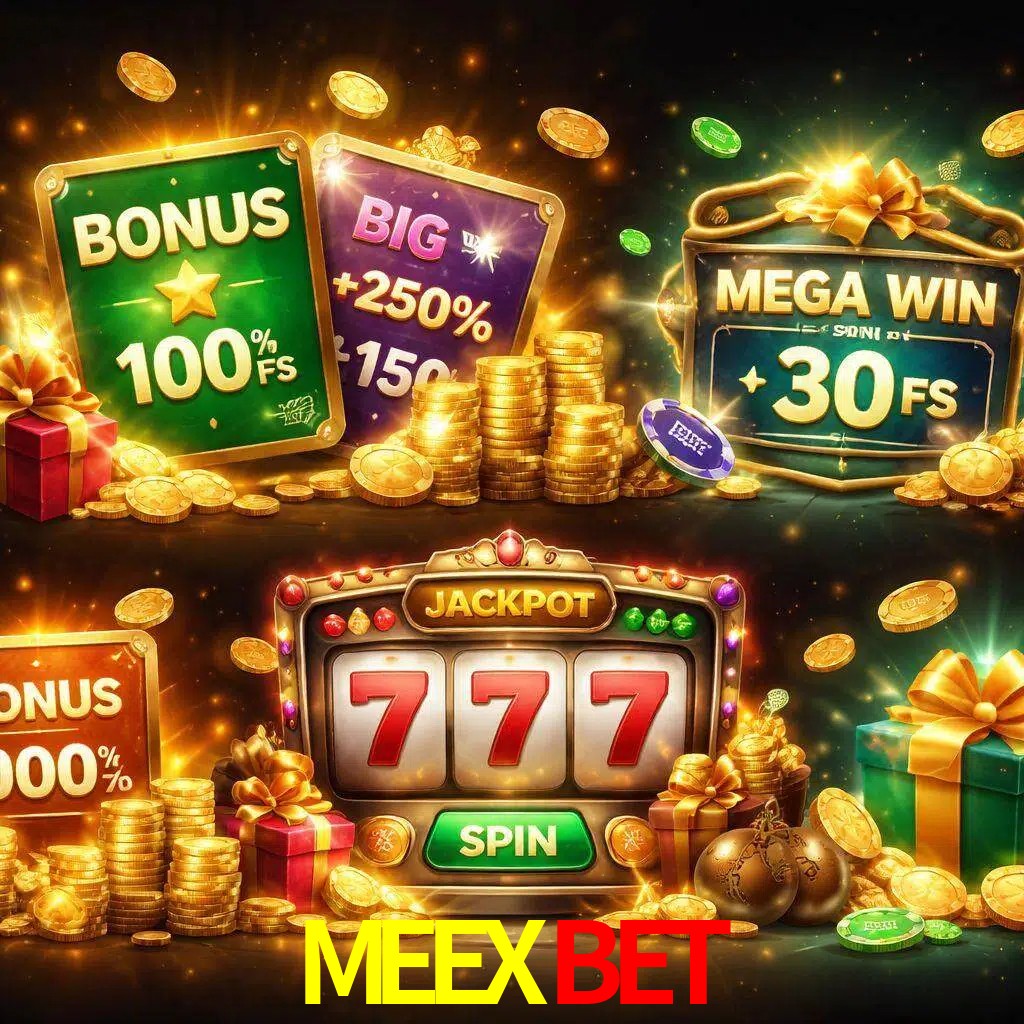 Tipos de bonos MEEXBET incluyendo recompensas de bienvenida y promociones continuas