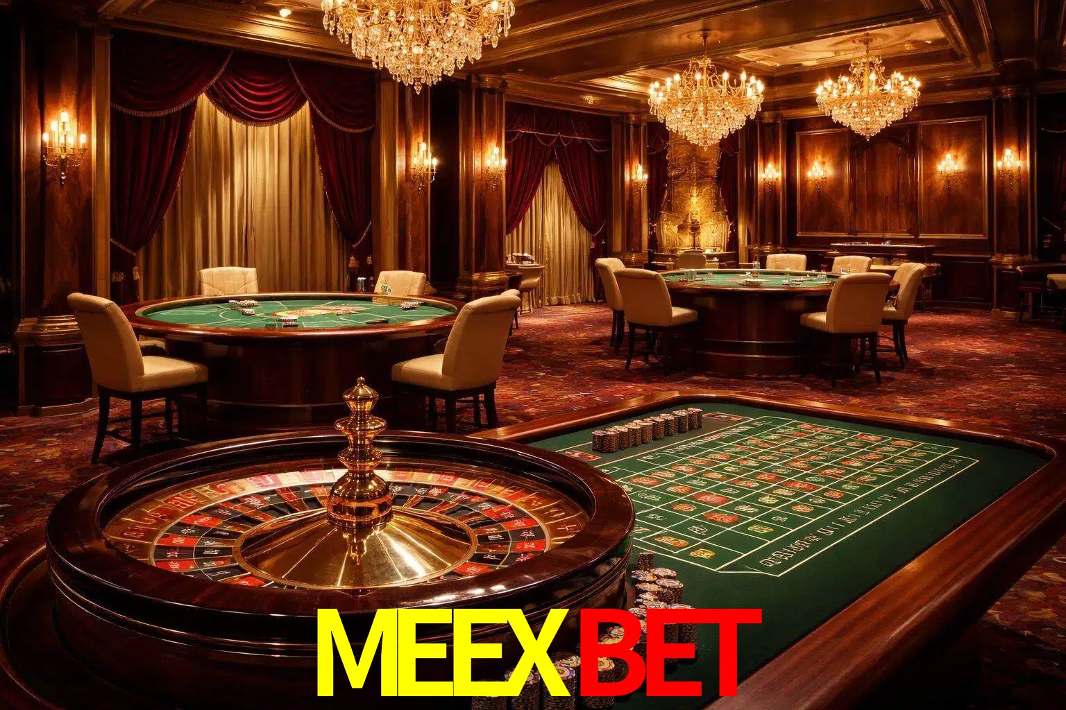 Una escena premium de mesa de casino en vivo con cartas, elementos de ruleta y un ambiente pulido de estudio de transmisión.